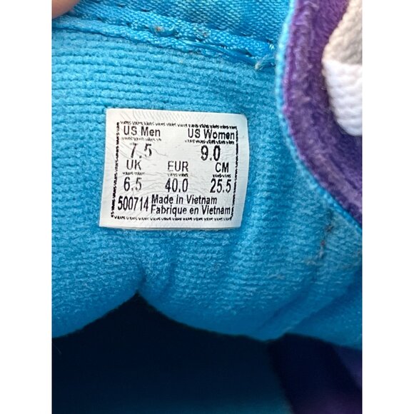 Vans unisex Sk8 Hi Purple Green Checkerboard Sneaker Sz 9 SKU 8997 - Picture 6 of 16